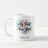 Personalized My First New Year Mug – Custom Name Koffiemok (Links)