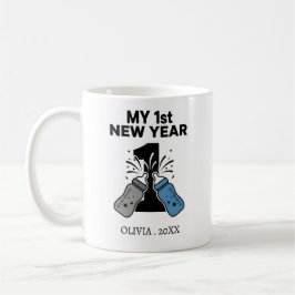 Personalized My First New Year Mug – Custom Name Koffiemok