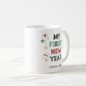 Personalized My First New Year Mug – Custom Name Koffiemok (Voorkant rechts)