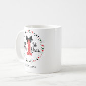 Personalized My First New Year Mug – Custom Name Koffiemok (Voorkant links)