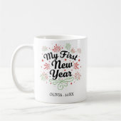 Personalized My First New Year Mug – Custom Name Koffiemok (Links)