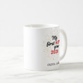 Personalized My First New Year Mug – Custom Name Koffiemok (Voorkant rechts)