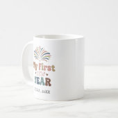 Personalized My First New Year Mug – Custom Name Koffiemok (Voorkant links)