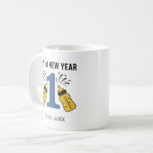Personalized My First New Year Mug – Custom Name Koffiemok (Voorkant links)