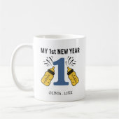 Personalized My First New Year Mug – Custom Name Koffiemok (Links)