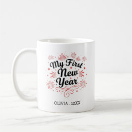 Personalized My First New Year Mug – Custom Name Koffiemok