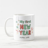 Personalized My First New Year Mug – Custom Name Koffiemok (Links)