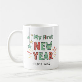 Personalized My First New Year Mug – Custom Name Koffiemok