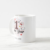 Personalized My First New Year Mug – Custom Name Koffiemok (Voorkant links)