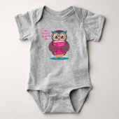 Personalized My Mommy Reads To Me Book Owl Romper (Voorkant)