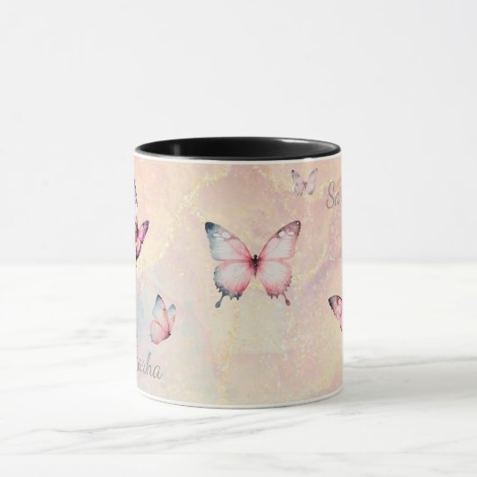 Personalized Mystic Butterfly MugMug Mok (Midden)