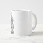 Personalized Mythological Turkey Mug Grote Koffiekop (Voorkant rechts)