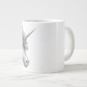 Personalized Mythological Unicorn Mug Grote Koffiekop (Voorkant rechts)
