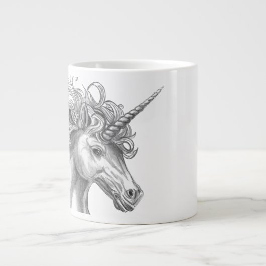 Personalized Mythological Unicorn Mug Grote Koffiekop (Voorkant)