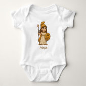 Personalized Mythology Infant, Custom Greek Romper (Voorkant)