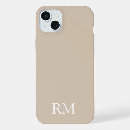 PERSONALIZED NAAM INITIALEN STIJLVOL MODERN MINIMA iPhone HOESJE (Achterkant)