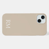 PERSONALIZED NAAM INITIALEN STIJLVOL MODERN MINIMA iPhone HOESJE (Achterkant horizontaal)