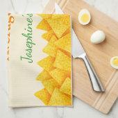 Personalized Nacho Average Cook Funny Tea Towel  Theedoek (Quarter Fold)