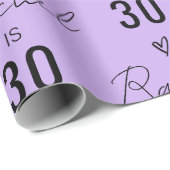 Personalized Name 10th 15th 20th 30 Birthday Gift Cadeaupapier (Rol Hoek)