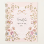 Personalized Name 2026 Weekly Monthly Floral  Planner (Voorkant)