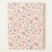 Personalized Name 2026 Weekly Monthly Floral  Planner (Achterkant)