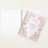 Personalized Name 2026 Weekly Monthly Floral  Planner (Display)