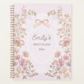 Personalized Name 2026 Weekly Monthly Floral  Planner (Voorkant)