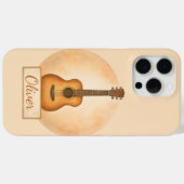 Personalized Name Acoustic Guitar For Music Lovers Case-Mate iPhone Case (Achterkant (horizontaal))