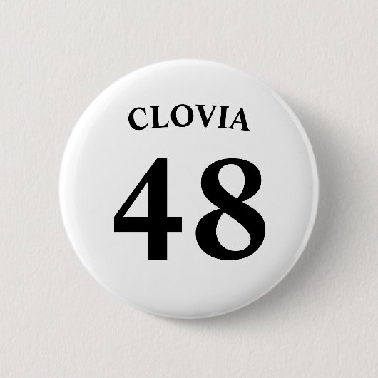 Personalized name and Jersey number  Ronde Button 5,7 Cm (Voorkant)