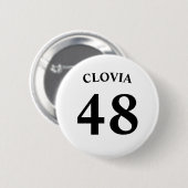 Personalized name and Jersey number  Ronde Button 5,7 Cm (Voorkant /achterkant)