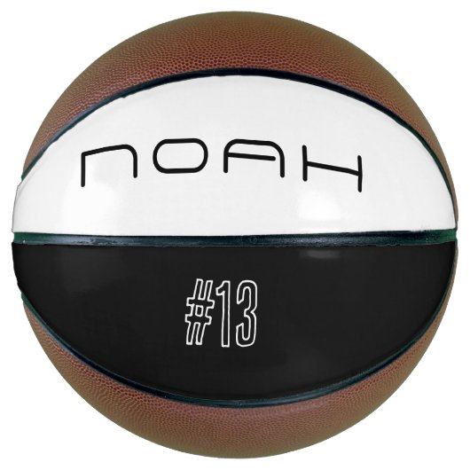 Personalized Name And Number Mini Basketball Basketbal (Voorkant)