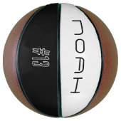 Personalized Name And Number Mini Basketball Basketbal (Verticaal)