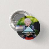 Personalized Name and Photo School Button (Voorkant /achterkant)