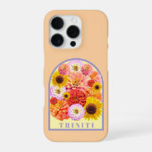  Personalized Name Arch Floral  iPhone Hoesje (Achterkant)