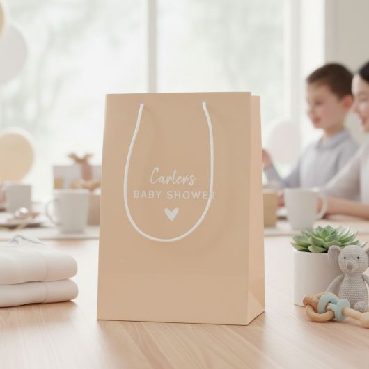 Personalized, NAME Baby Shower Medium Cadeauzakje