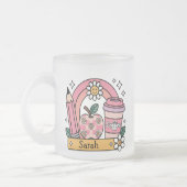 Personalized Name Back to School Gift for Teacher Matglas Koffiemok (Links)