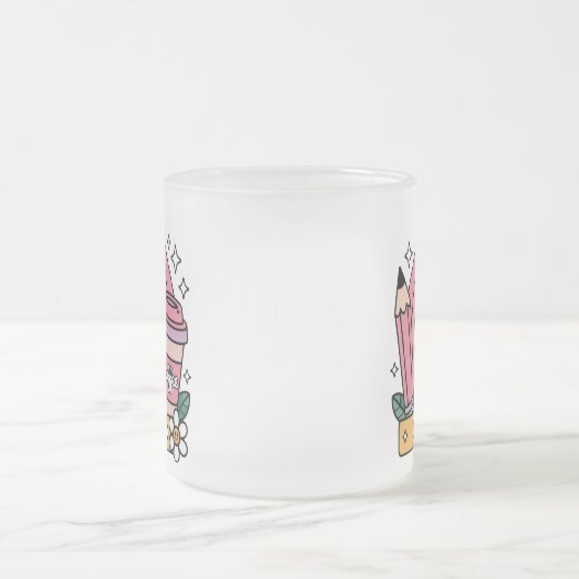 Personalized Name Back to School Gift for Teacher Matglas Koffiemok (Center)