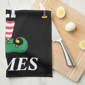 Personalized Name Baseball Elf Family Matching  Theedoek (Quarter Fold)