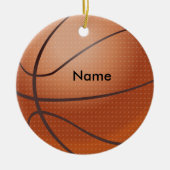 Personalized Name Basketball Christmas Ornament (Voorkant)