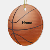 Personalized Name Basketball Christmas Ornament (Links)