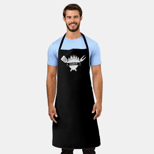 Personalized Name BBQ Grill Schort (Gedragen)