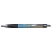 Personalized Name Blue peach sunset   Pen (Achterkant)