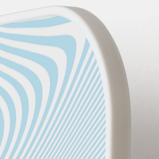 Personalized Name Blue Wave Modern Minimal Design Pickleball Paddle (Links Detail)