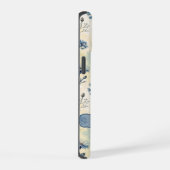 Personalized Name Blue Wildflowers iPhone 15 Case (Rechterkant)