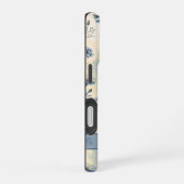 Personalized Name Blue Wildflowers iPhone 16 Hoesje (Rechterkant)