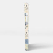 Personalized Name Blue Wildflowers iPhone Hoesje (Linkerkant)
