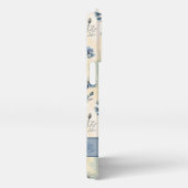 Personalized Name Blue Wildflowers iPhone Hoesje (Rechterkant)
