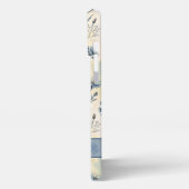 Personalized Name Blue Wildflowers iPhone Hoesje (Linkerkant)