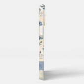 Personalized Name Blue Wildflowers iPhone Hoesje (Rechterkant)