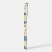 Personalized Name Blue Wildflowers iPhone Hoesje (Rechterkant)